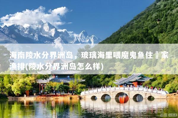 海南陵水分界洲岛，玻璃海里喂魔鬼鱼住疍家渔排(陵水分界洲岛怎么样)