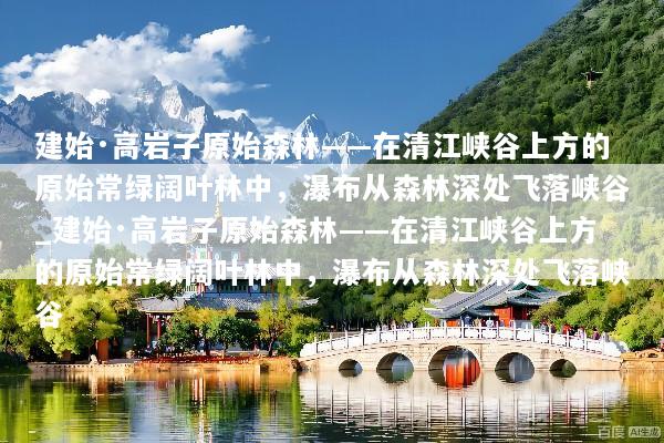 建始·高岩子原始森林——在清江峡谷上方的原始常绿阔叶林中，瀑布从森林深处飞落峡谷_建始·高岩子原始森林——在清江峡谷上方的原始常绿阔叶林中，瀑布从森林深处飞落峡谷